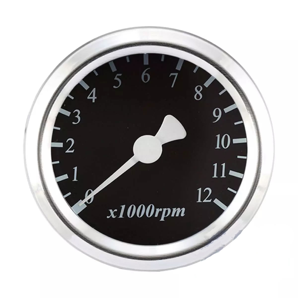 48mm Black Face Universal Aftermarket Gauge - Tachometer For Motorcycle